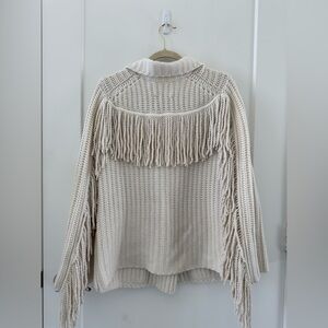 NWOT - Lisa Yang 100% Cashmere Fringe Cardigan